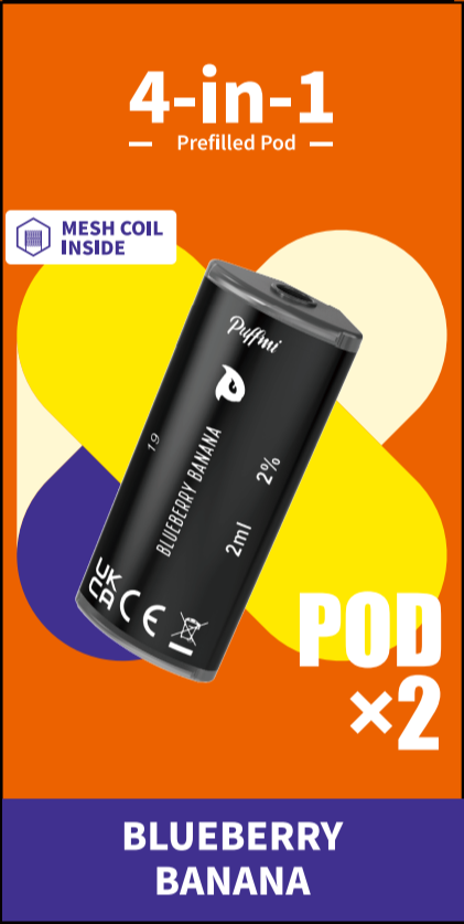 Puffmi 4in1 pods - Blueberry Banana 2x