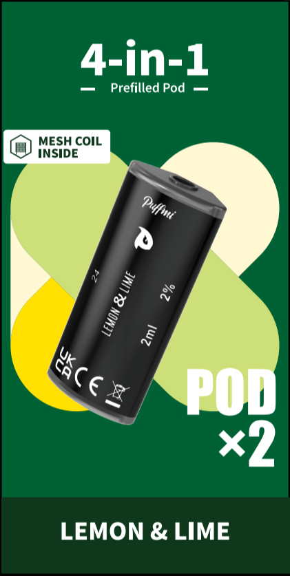 Puffmi 2in1 pods - Lemon & Lime 2x