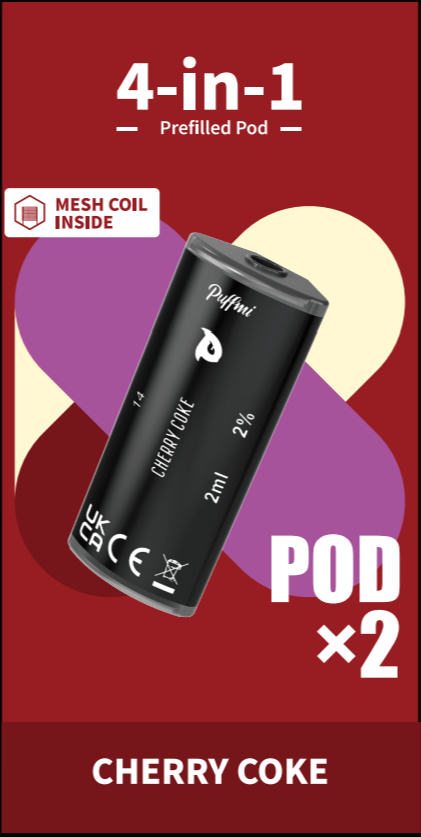 Puffmi 2in1 pods - Cherry Coke 2x