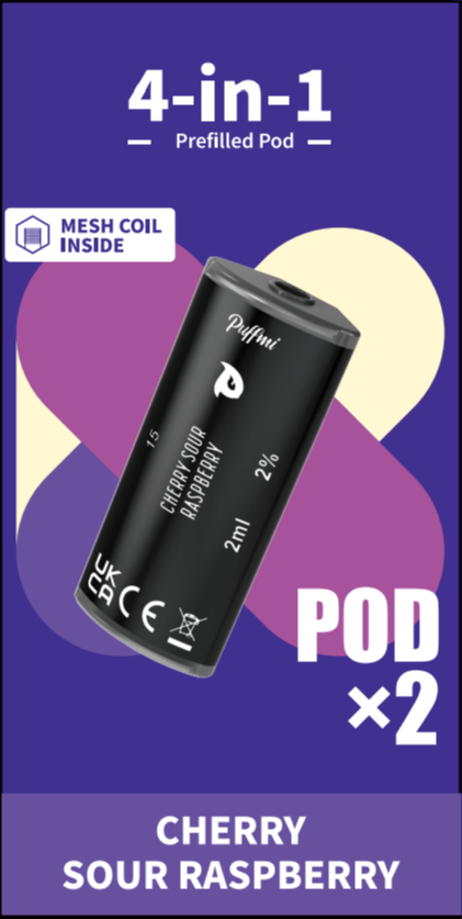 Puffmi 2in1 pods - Cherry Sour Raspberry 2x