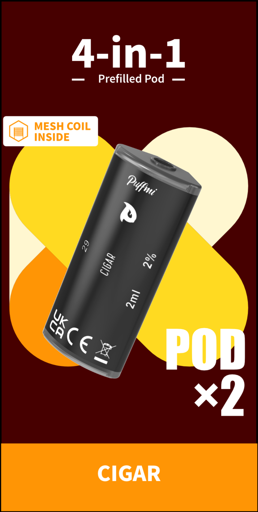 Puffmi 2in1 pods - Cigar 2x