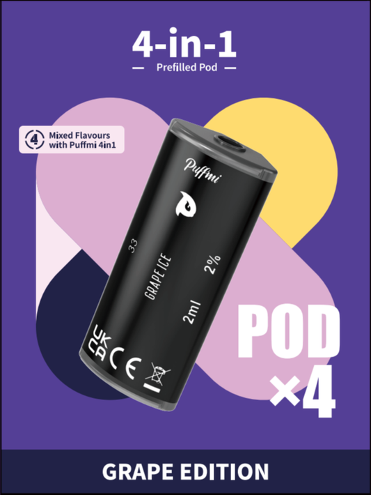 Puffmi 2in1 pods - Grape Edition 4x