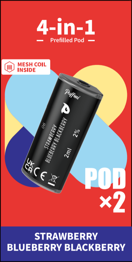 Puffmi 2in1 pods - Strawberry Blueberry Blackberry 2x