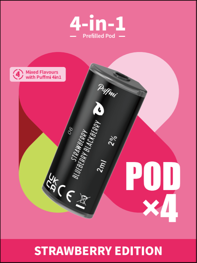 Puffmi 2in1 pods - Strawberry Edition 4x