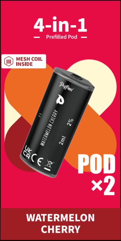Puffmi 2in1 pods - Watermelon Cherry 2x